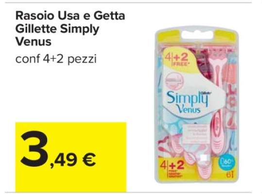 Rasoio Usa e Getta Gillette Simply Venus