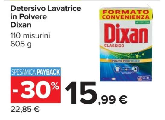 DETERSIVO LAVATRICE IN POLVERE DIXAN