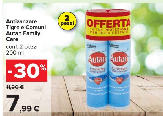 Antizanzare Tigre e Comuni Autan Family Care