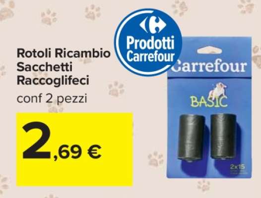Rotoli Ricambio Sacchetti Raccoglifeci