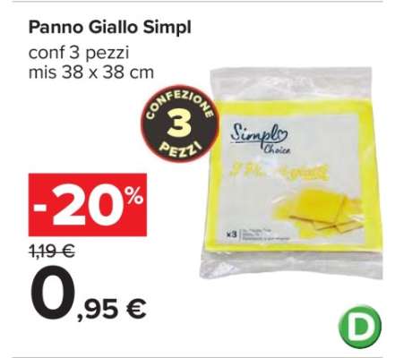 Panno Giallo Simpl