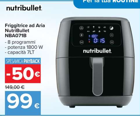 Friggitrice ad aria Nutribullet NBA071B