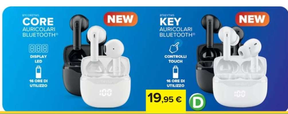CORE Auricolari Bluetooth