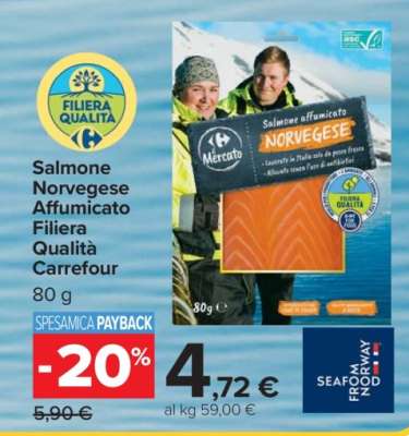 Salmone Norvegese Affumicato Filiera Qualità Carrefour