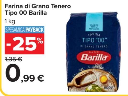 Farina di Grano Tenero Tipo 00 Barilla