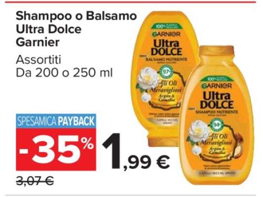 Shampoo o Balsamo Ultra Dolce Garnier