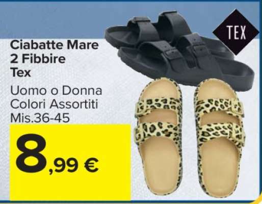 Ciabatte Mare 2 Fibbie Tex
