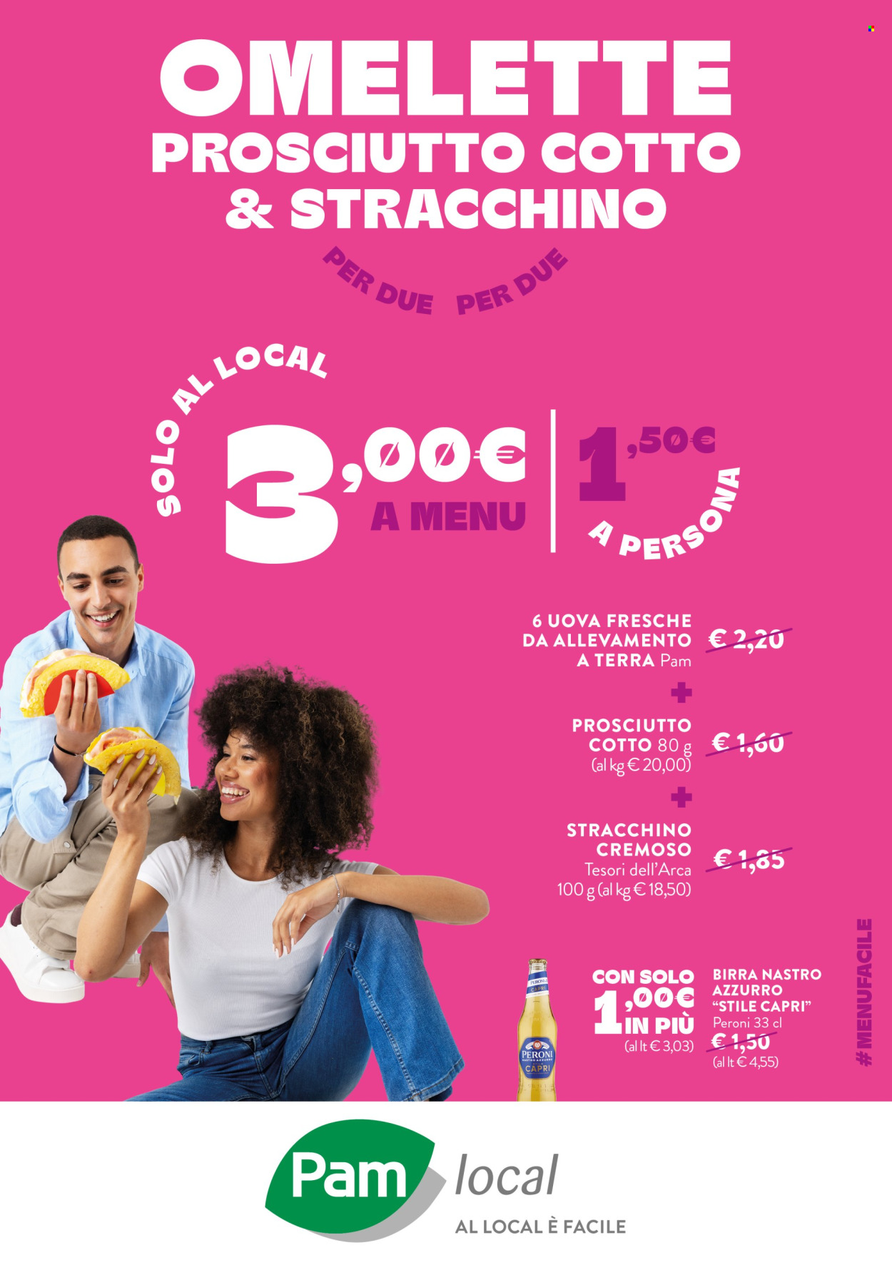 Volantino Pam local. Pagina 1