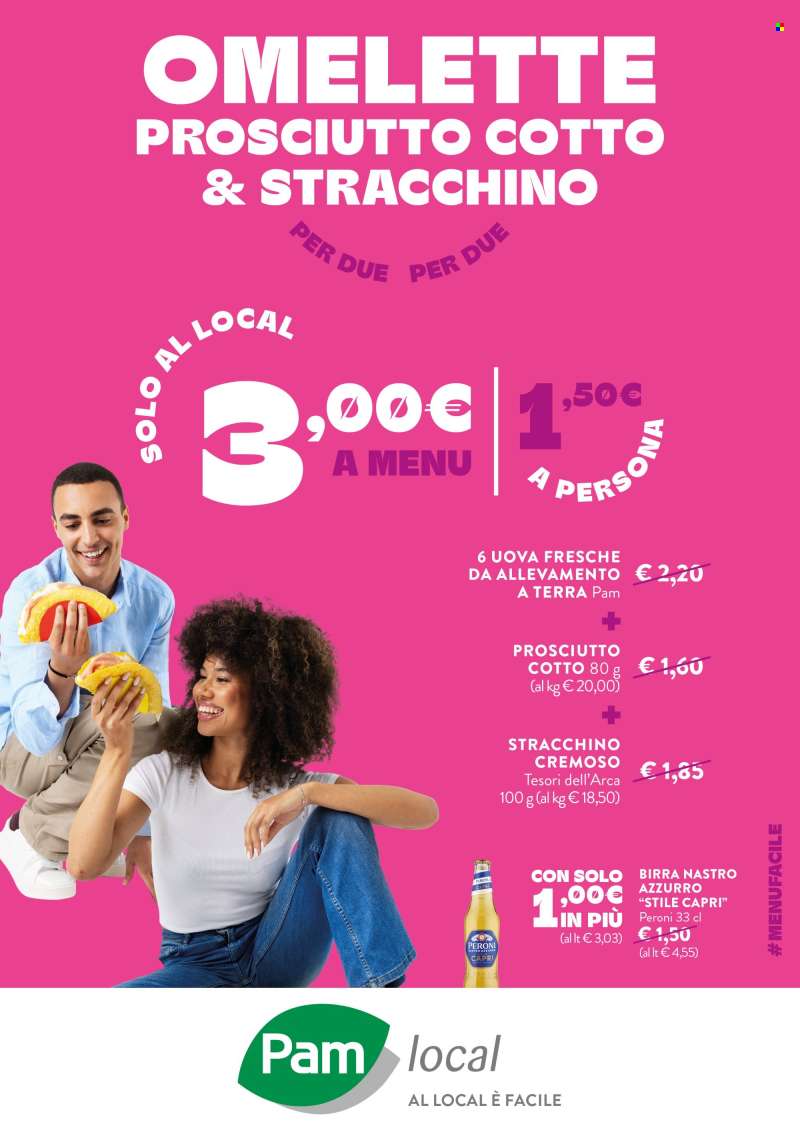 Volantino Pam local.