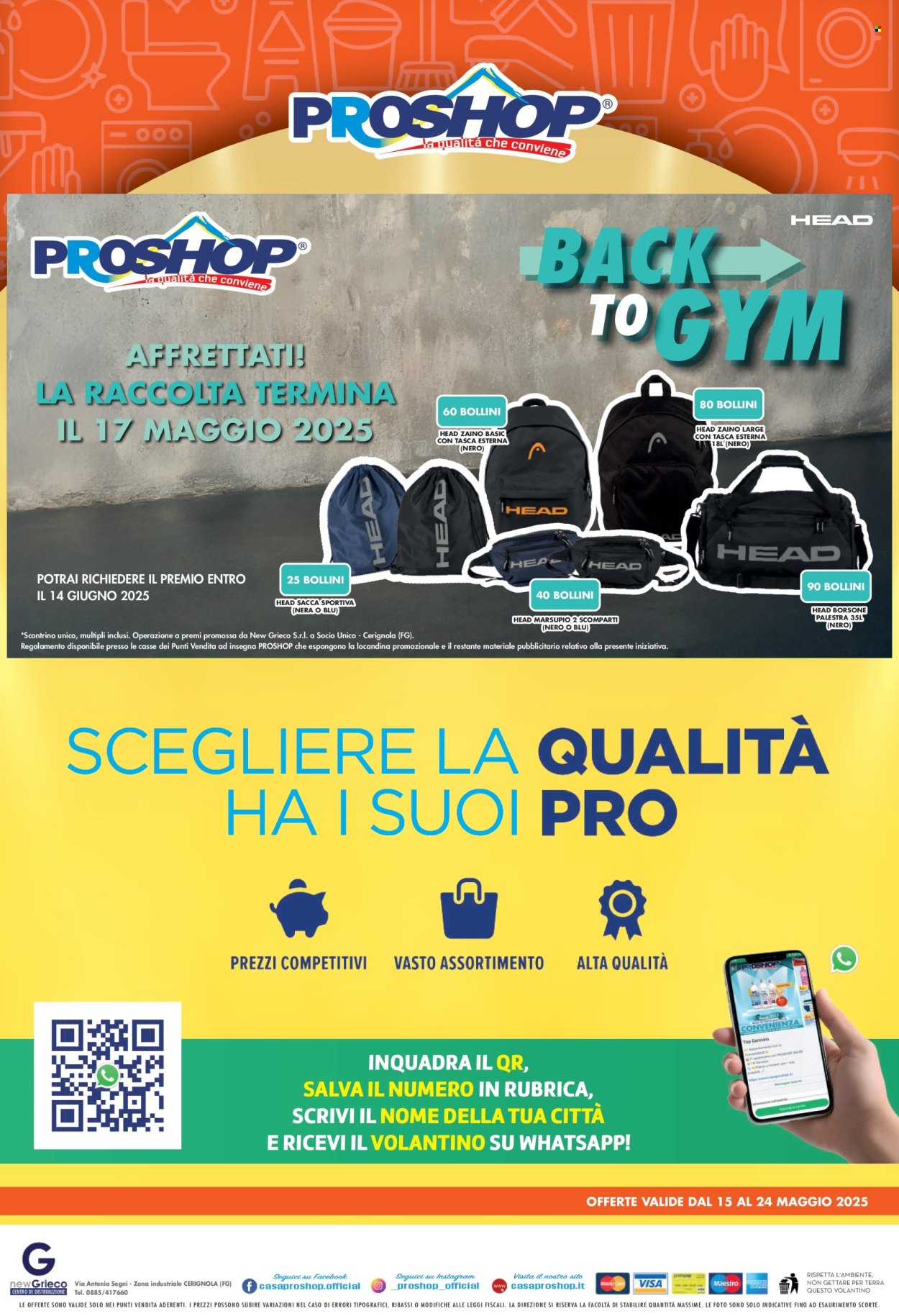 Volantino Proshop - 15/5/2025 - 24/5/2025. Pagina 1
