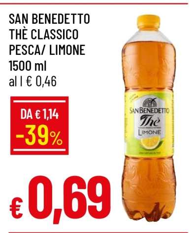 SAN BENEDETTO THÈ CLASSICO PESCA/ LIMONE