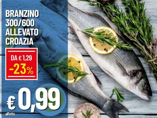 BRANZINO 300/600 ALLEVATO CROAZIA
