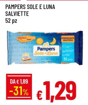 PAMPERS SOLE E LUNA SALVIETTE