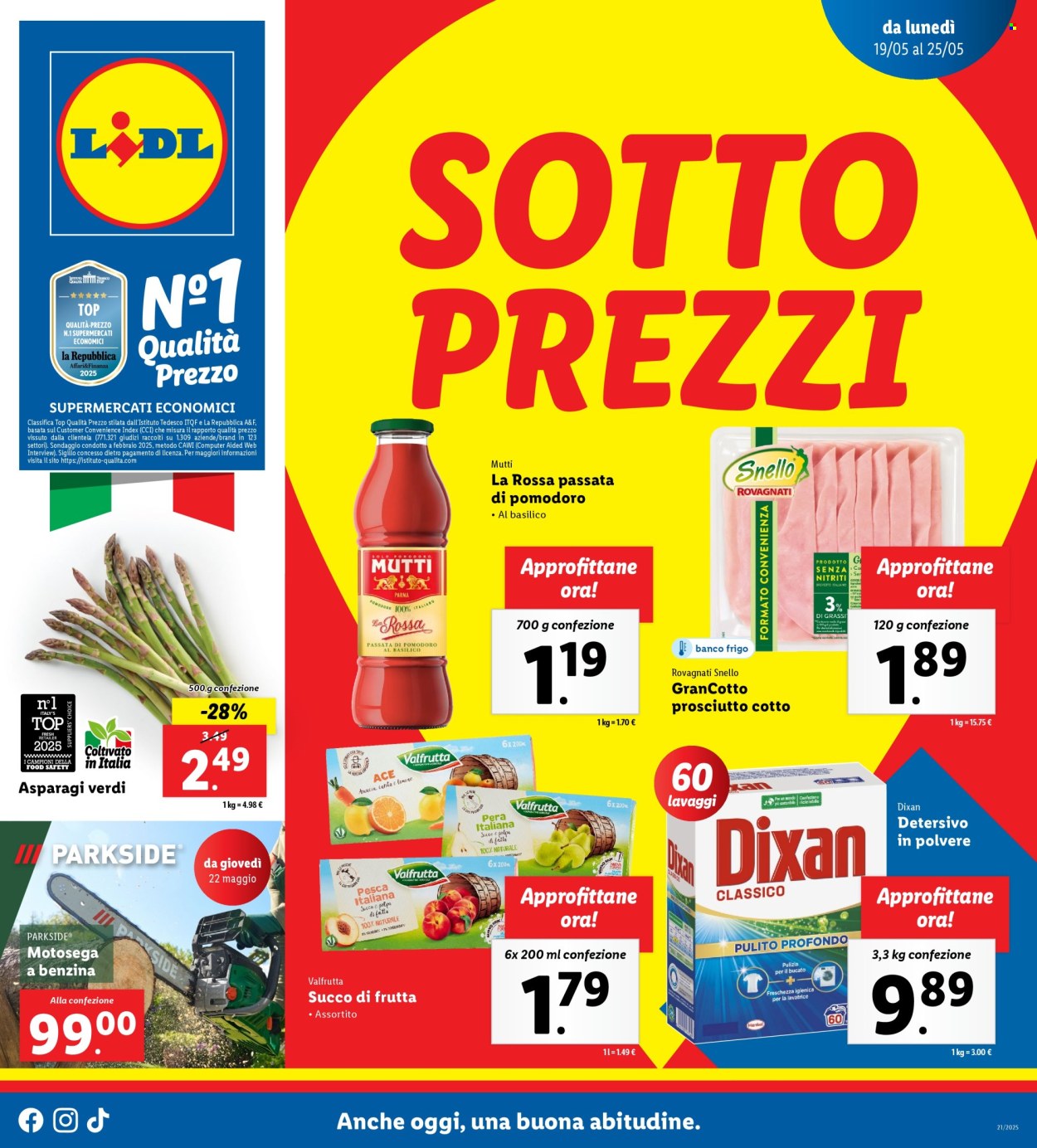 Volantino Lidl - 19/5/2025 - 25/5/2025. Pagina 1