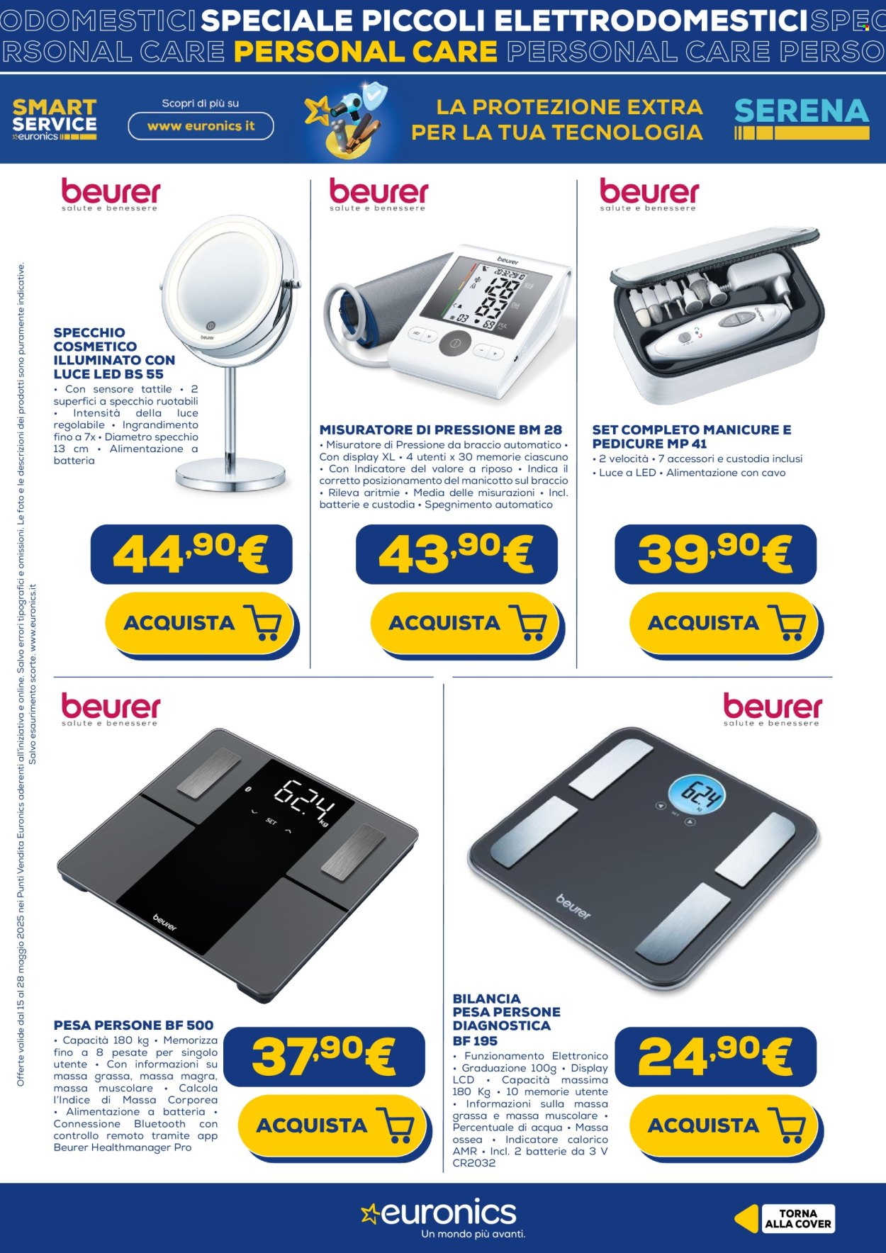 Volantino Euronics - 15/5/2025 - 28/5/2025. Pagina 1