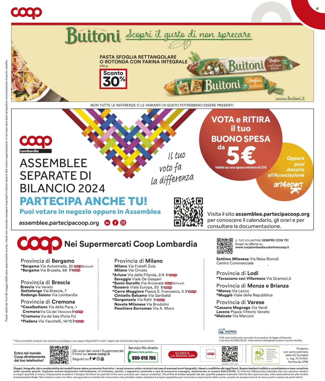 Volantino Coop - 15/5/2025 - 28/5/2025. Pagina 1