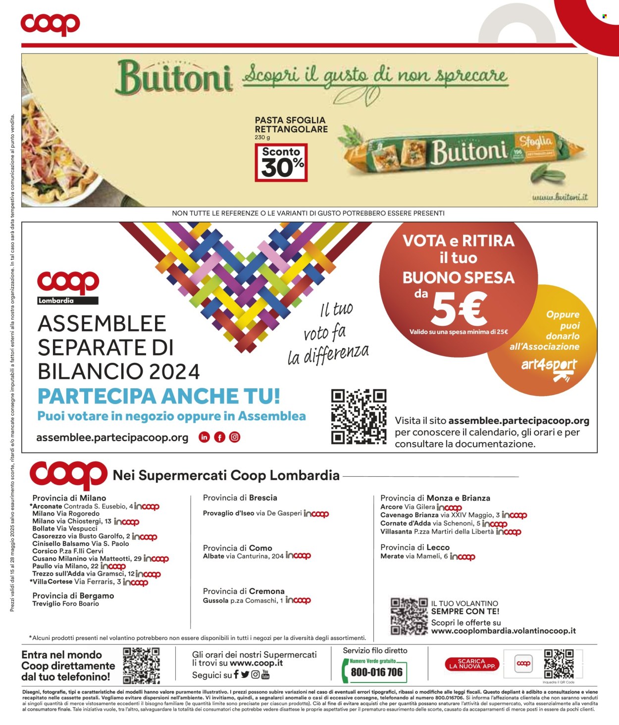 Volantino Coop - 15/5/2025 - 28/5/2025. Pagina 1