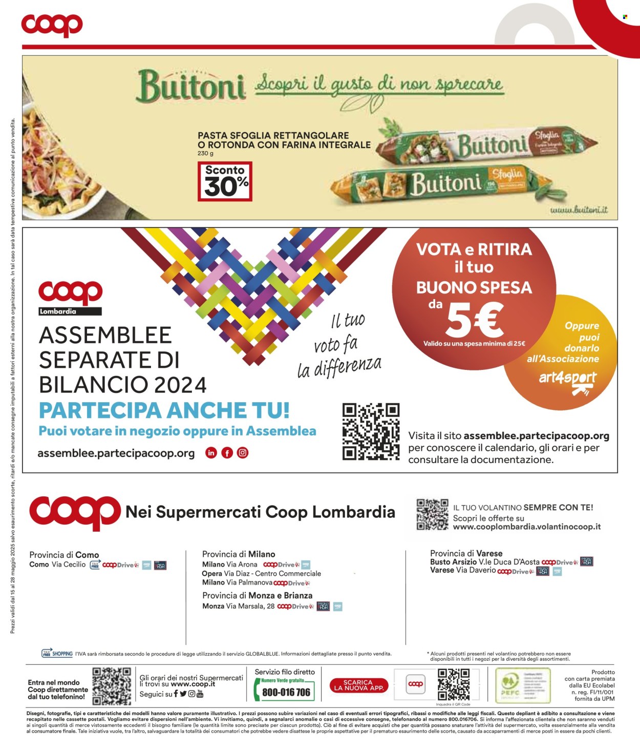 Volantino Coop - 15/5/2025 - 28/5/2025. Pagina 1