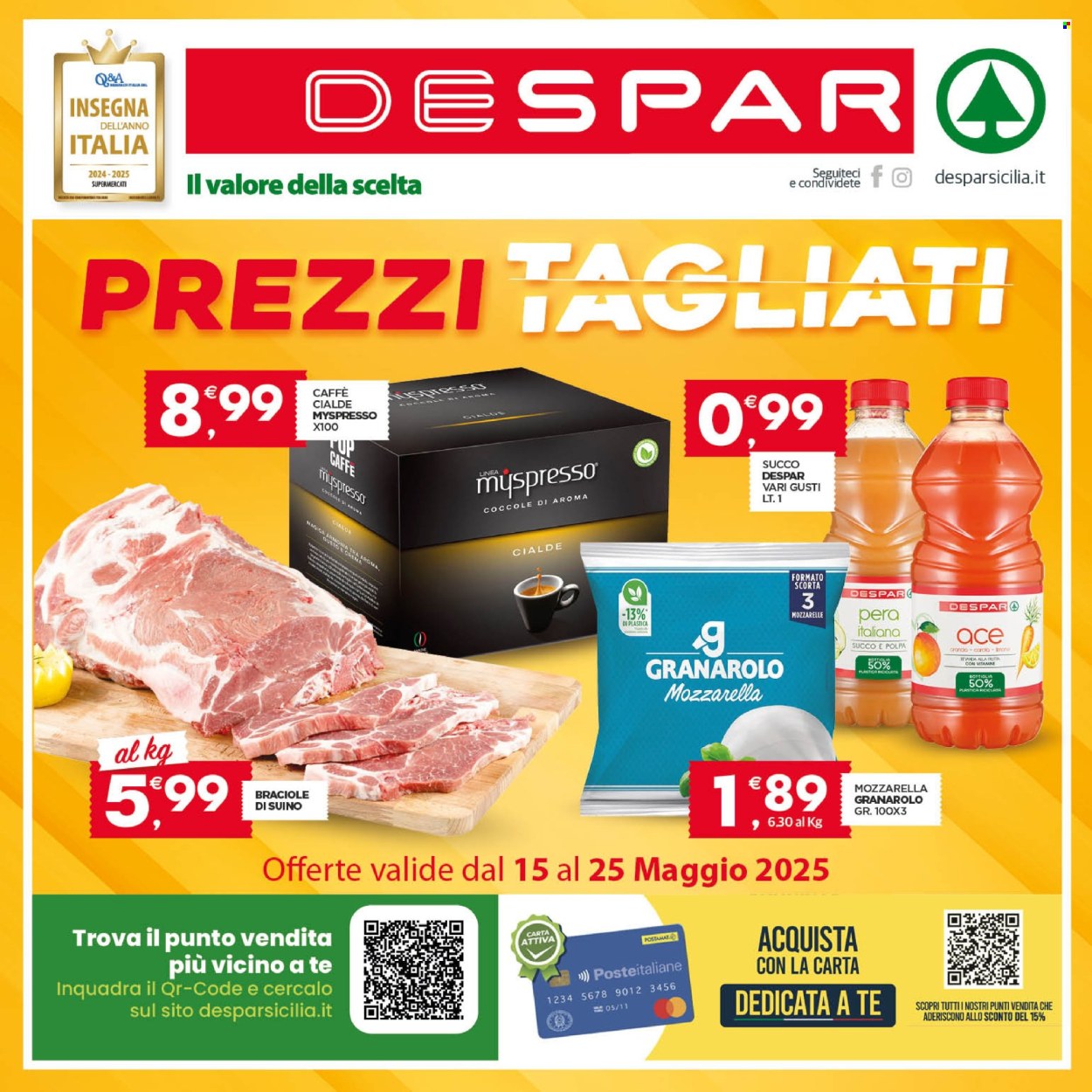 Volantino Despar - 15/5/2025 - 25/5/2025. Pagina 1