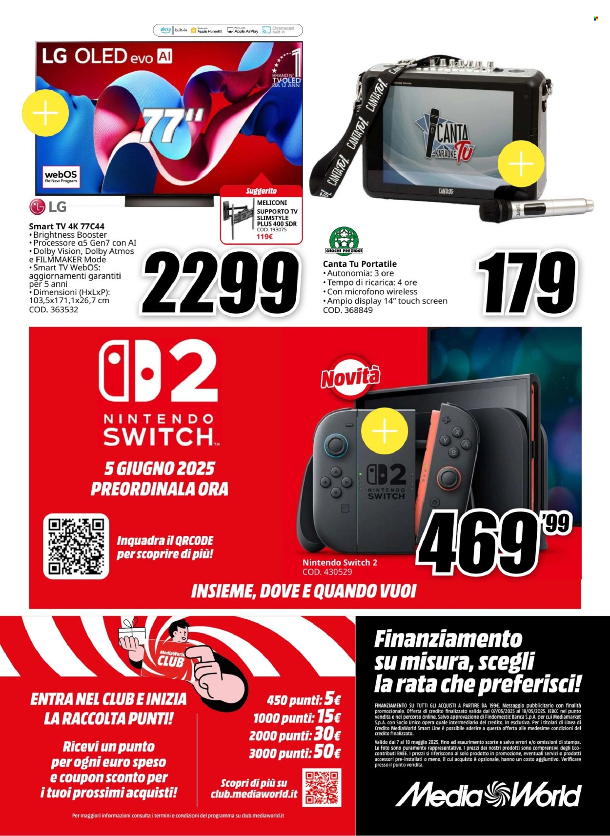 Volantino MediaWorld - 7/5/2025 - 18/5/2025. Pagina 1