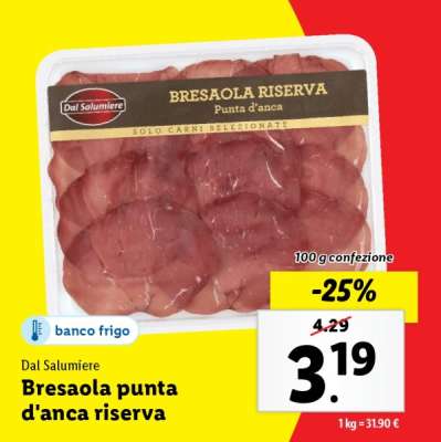 Bresaola punta d'anca riserva