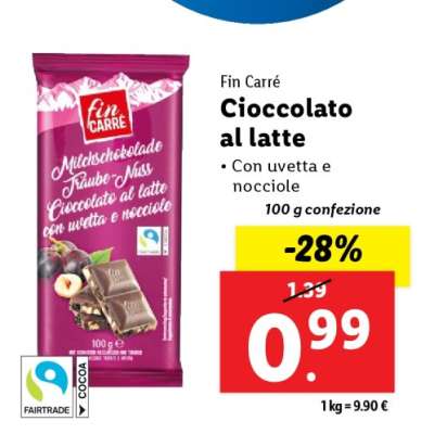 Fin Carré Cioccolato al latte
