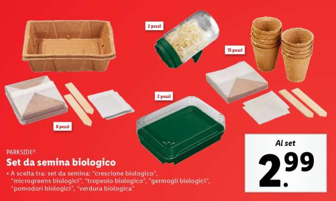 PARKSIDE® Set da semina biologico