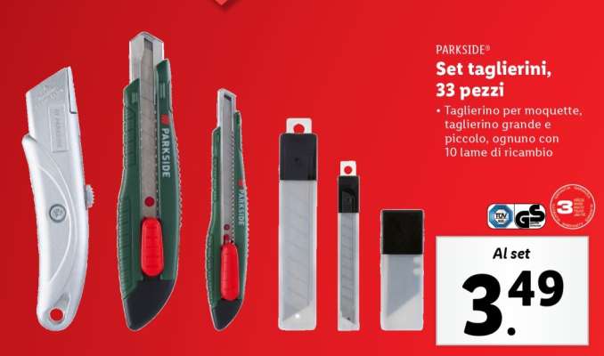 PARKSIDE Set taglierini, 33 pezzi