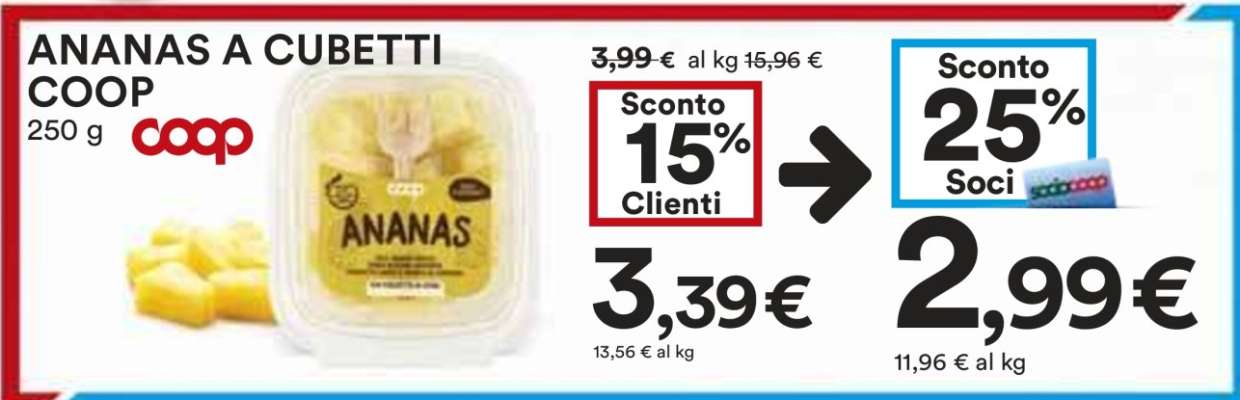 ANANAS A CUBETTI COOP