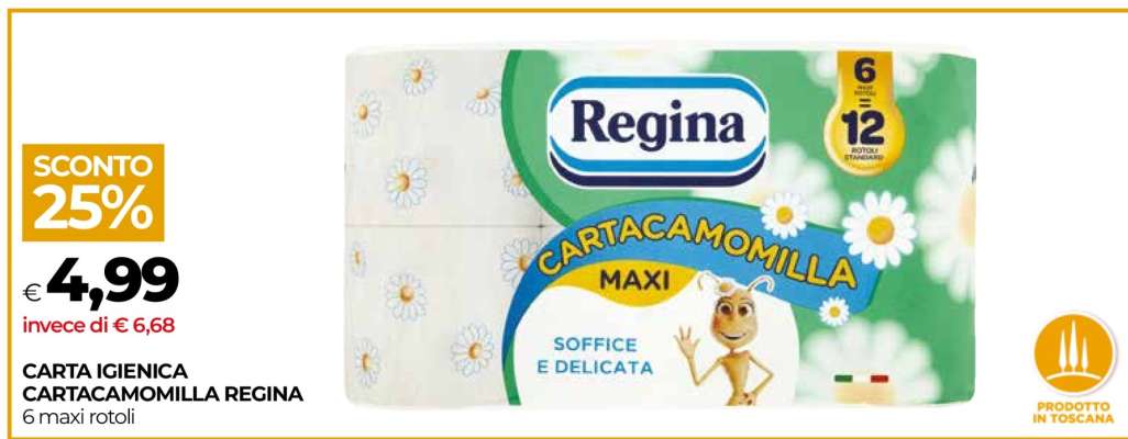 Carta Igienica Cartacamomilla Regina