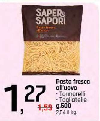 Saper di Sapori Pasta fresca all'uovo