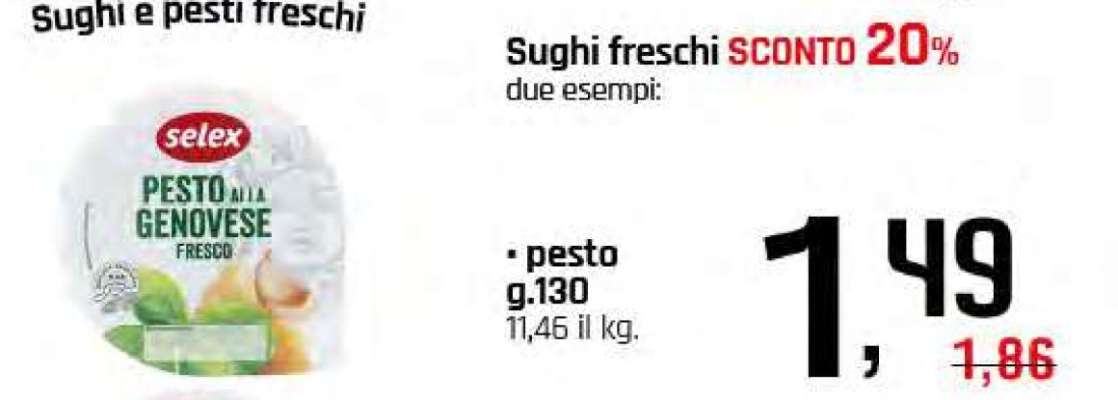Selex Pesto alla Genovese Fresco