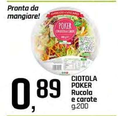 CIOTOLA POKER Rucola e carote