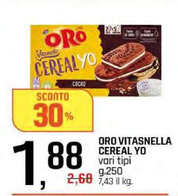 ORO VITASNELLA CEREAL YO