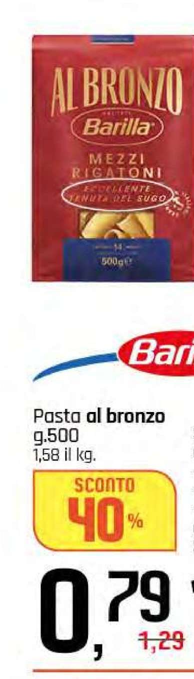 Barilla Al Bronzo Mezzi Rigatoni