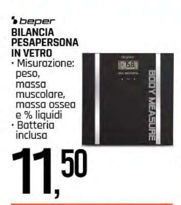 BEPER bilancia pesapersona in vetro