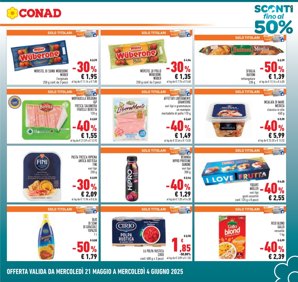 Leták Conad - 21.5.2025 - 4.6.2025. Strana 3