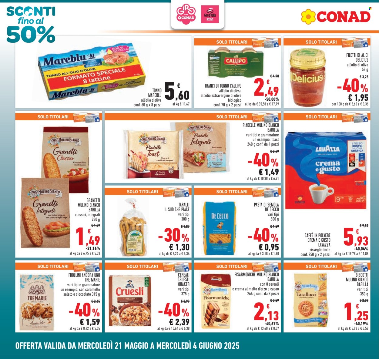 Volantino Conad - 21/5/2025 - 4/6/2025. Pagina 1