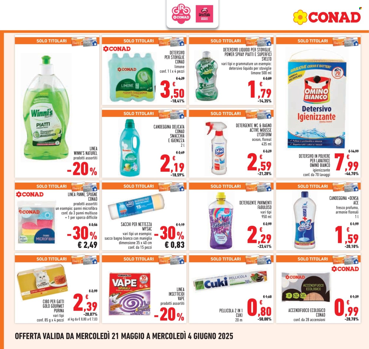 Volantino Conad - 21/5/2025 - 4/6/2025. Pagina 1