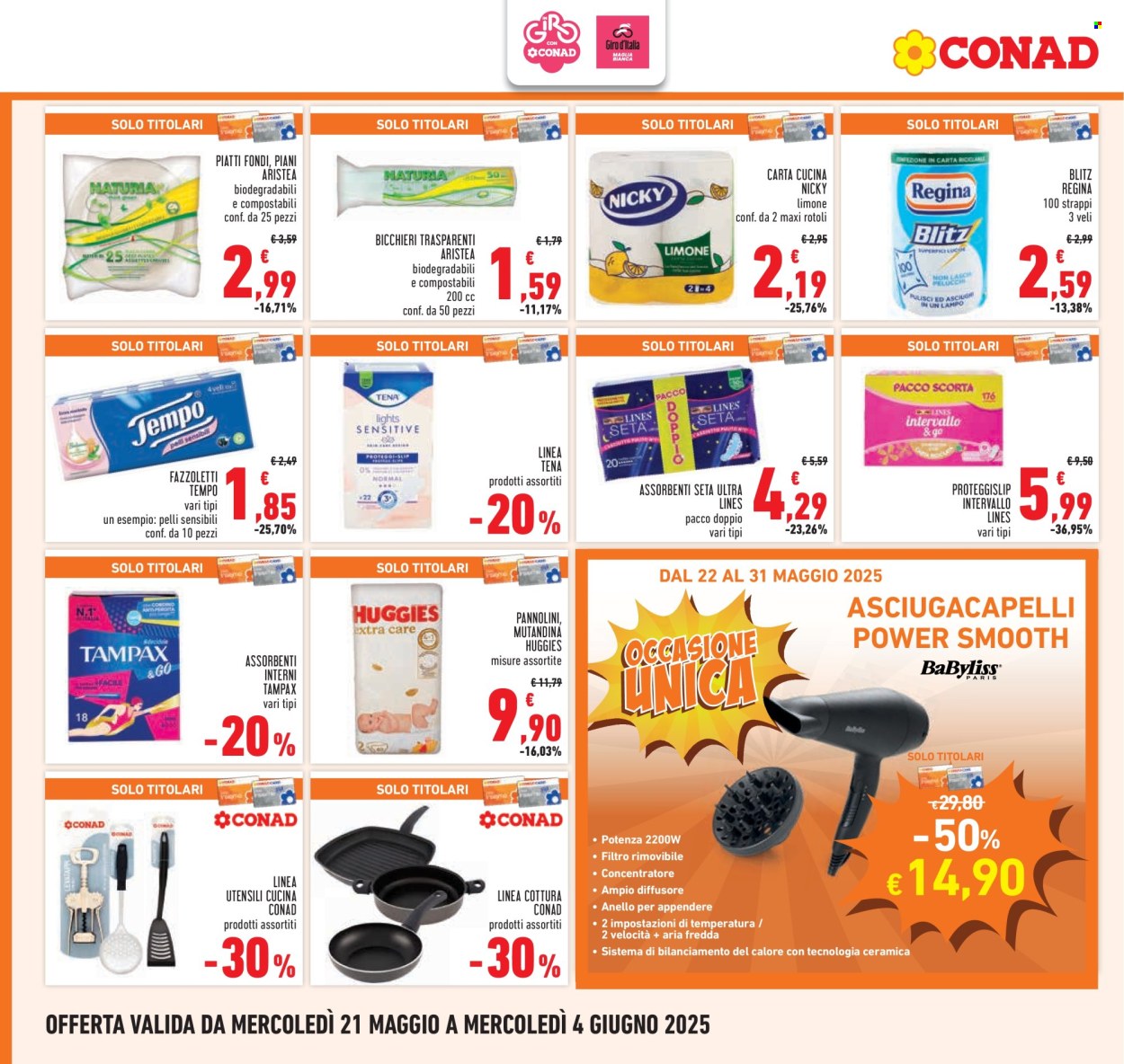 Volantino Conad - 21/5/2025 - 4/6/2025. Pagina 1