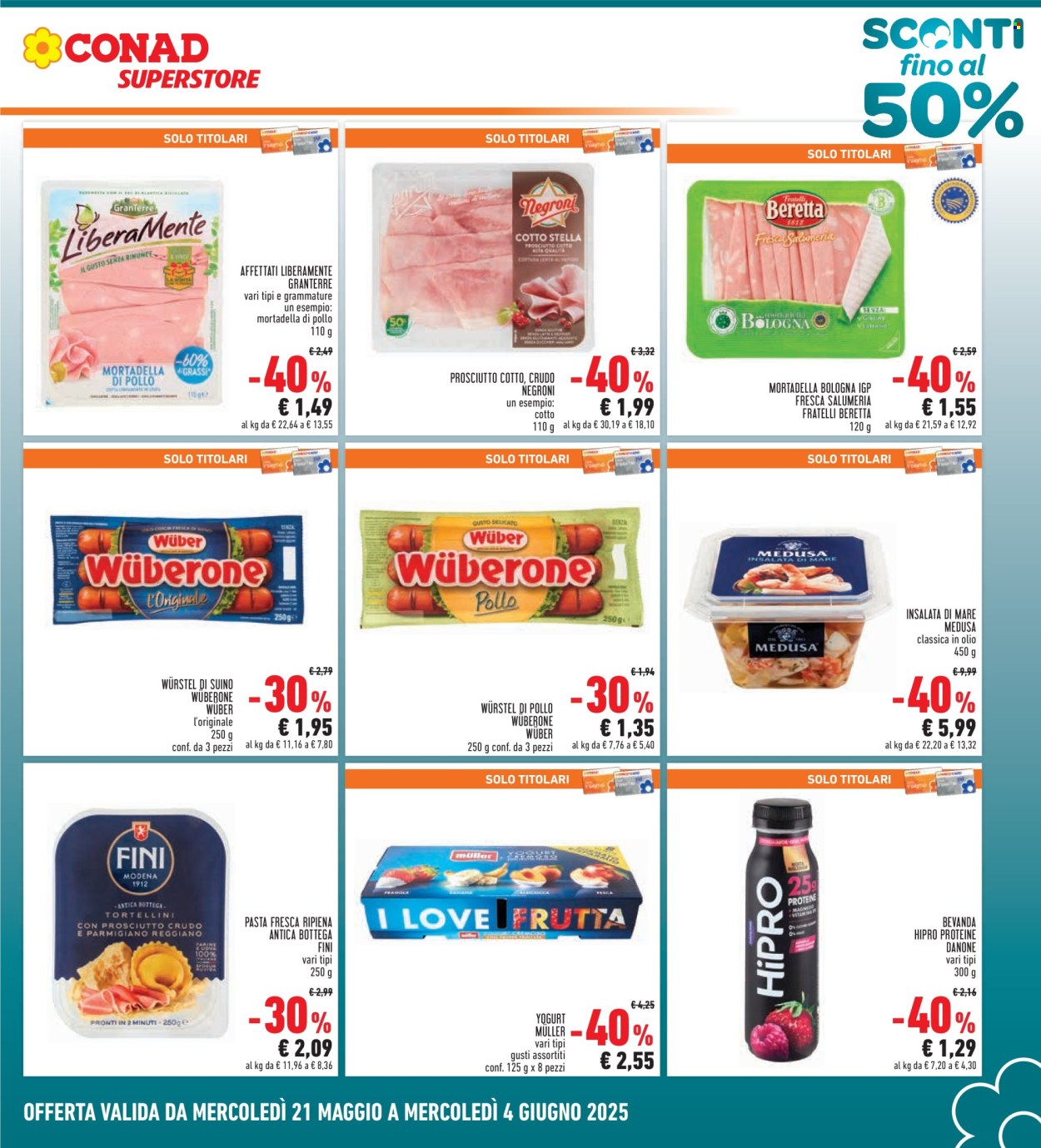 Leták Conad - 21.5.2025 - 4.6.2025. Strana 3