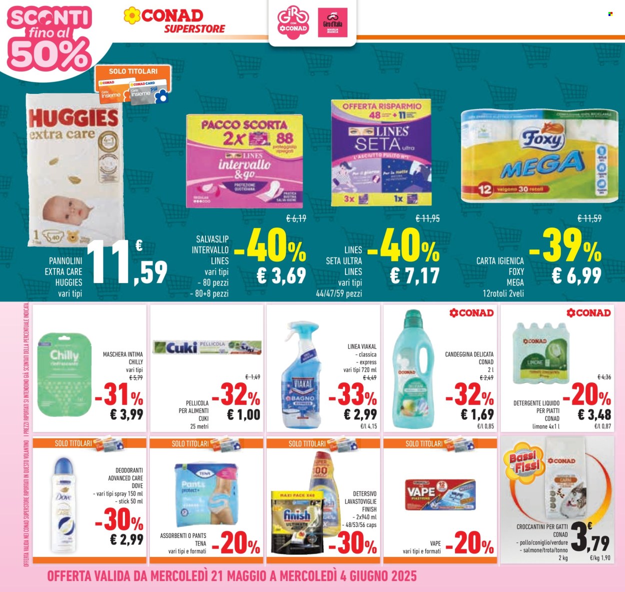 Volantino Conad Superstore - 21/5/2025 - 4/6/2025. Pagina 1