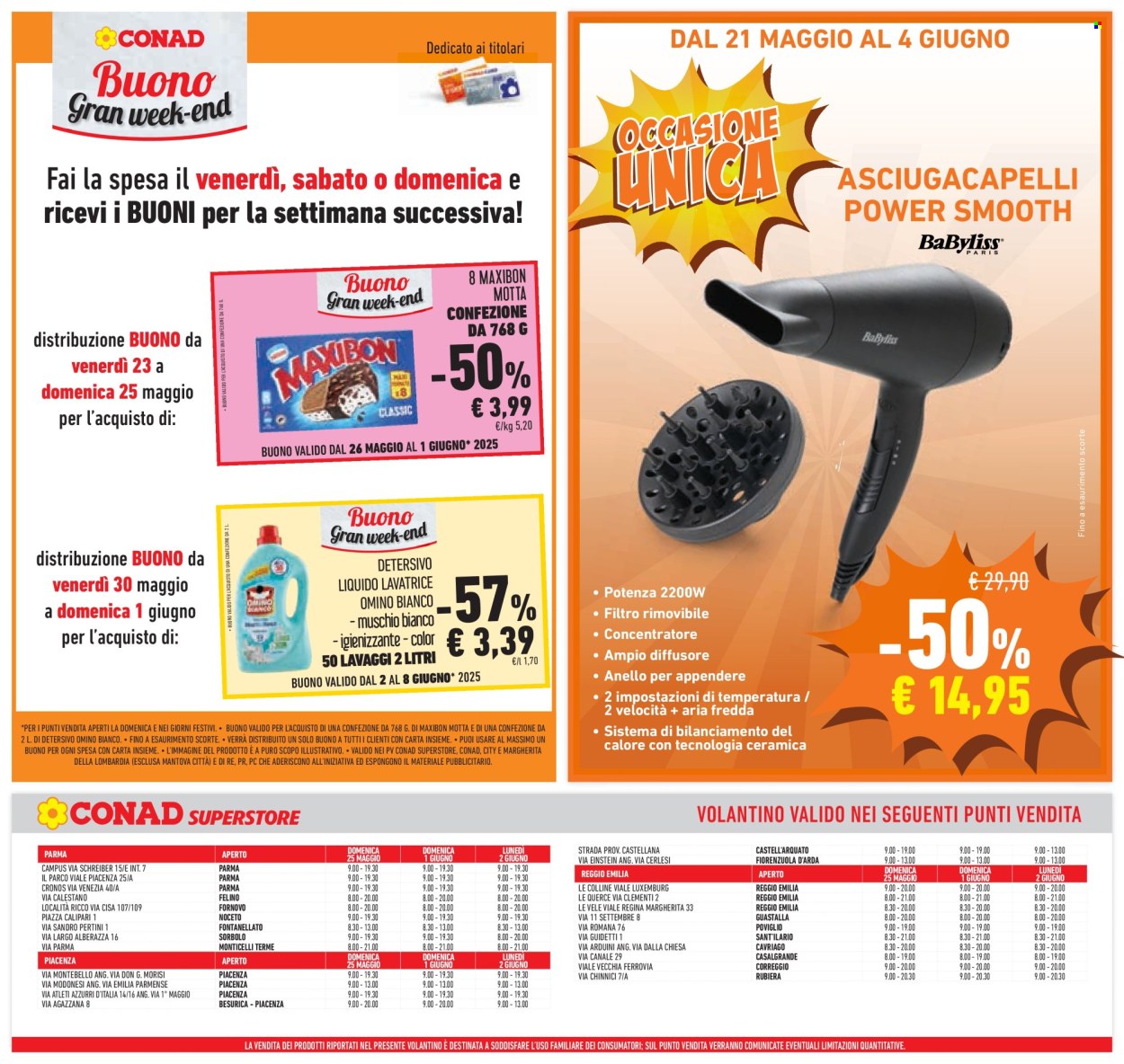 Volantino Conad Superstore - 21/5/2025 - 4/6/2025. Pagina 1