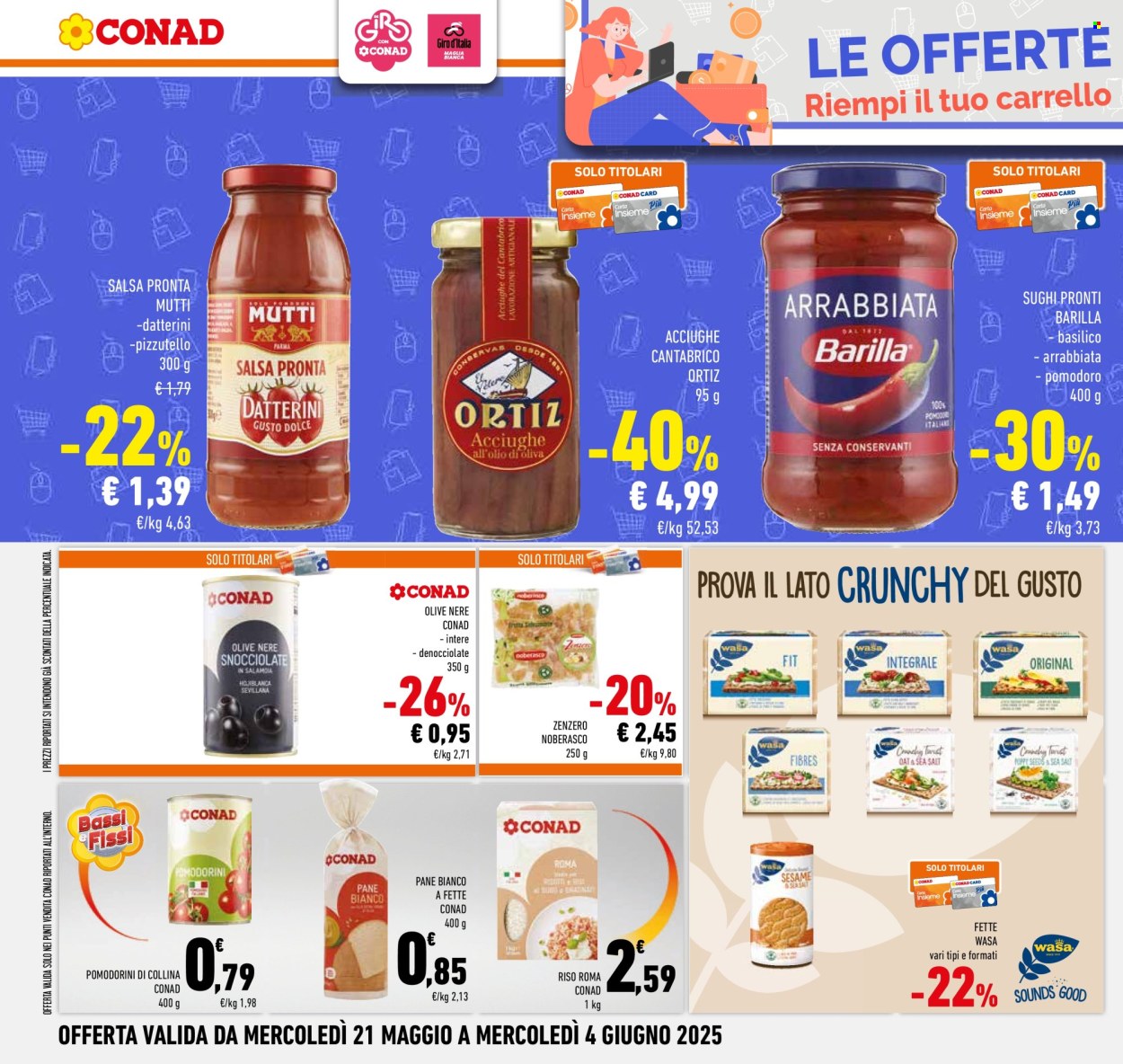 Volantino Conad - 21/5/2025 - 4/6/2025. Pagina 1
