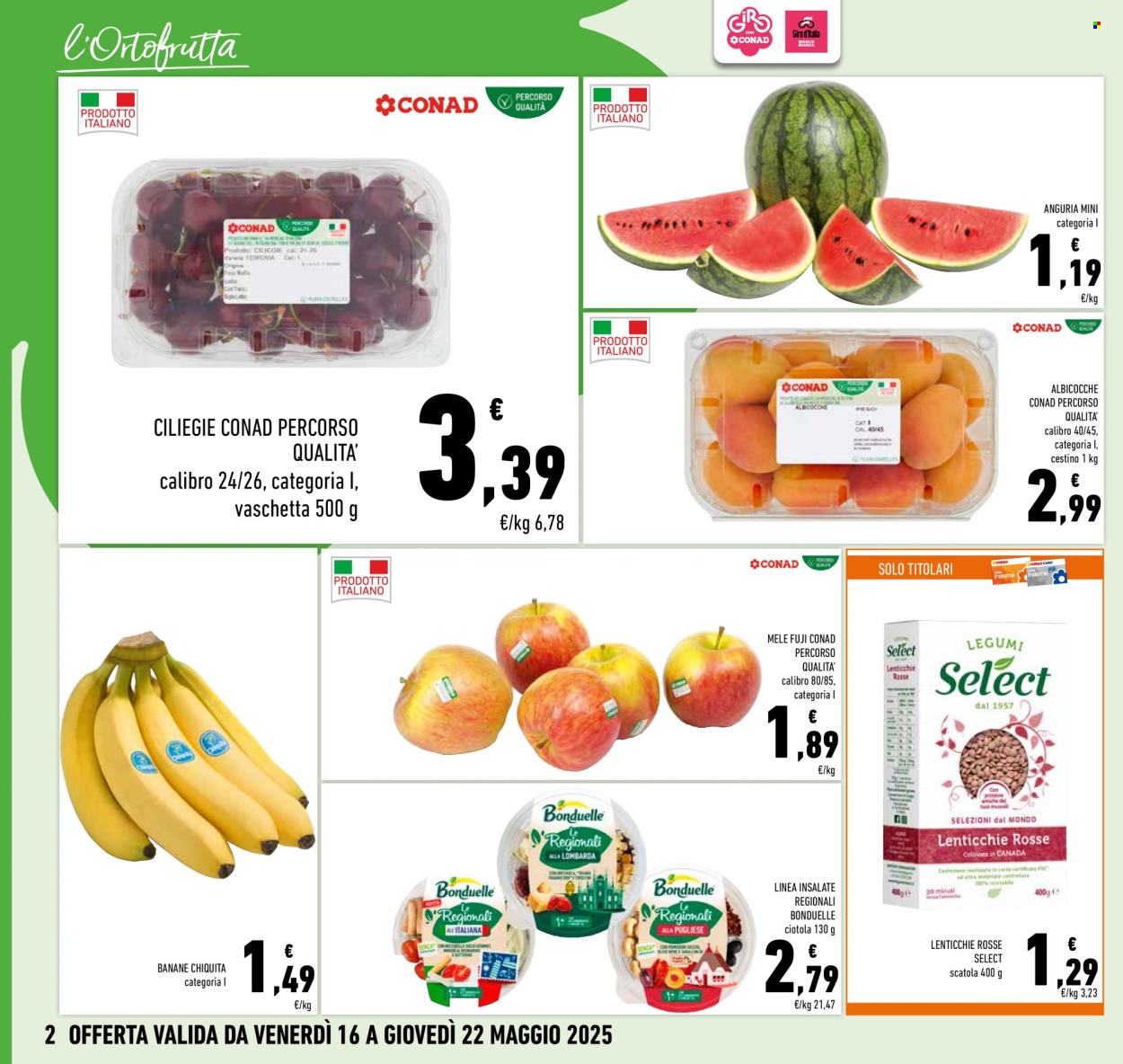 Volantino Conad - 16/5/2025 - 22/5/2025. Pagina 1
