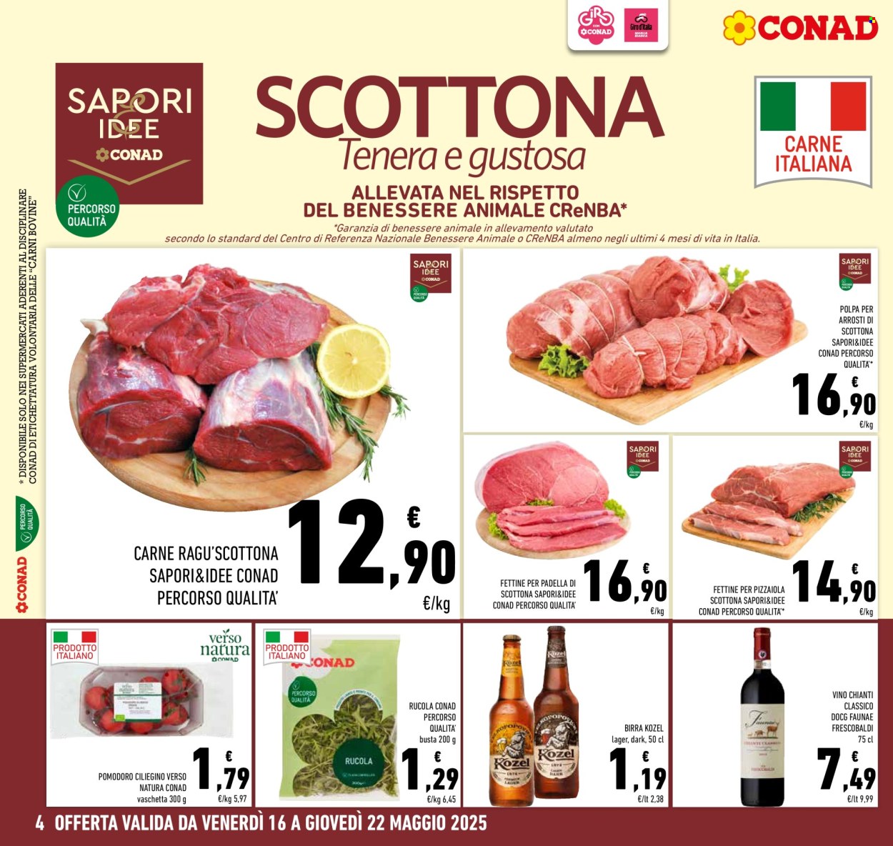 Volantino Conad - 16/5/2025 - 22/5/2025. Pagina 1