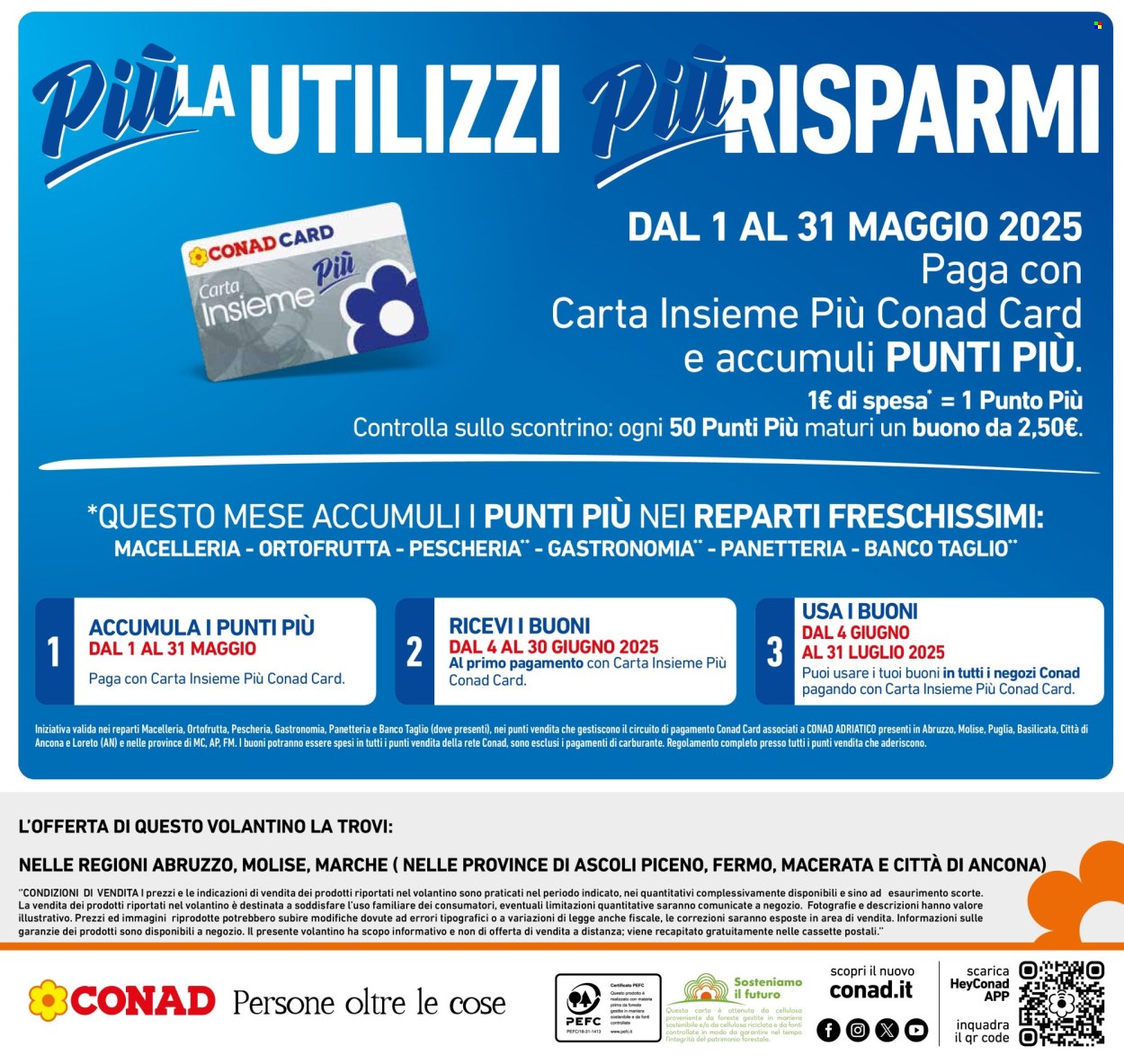 Volantino Conad - 16/5/2025 - 22/5/2025. Pagina 1