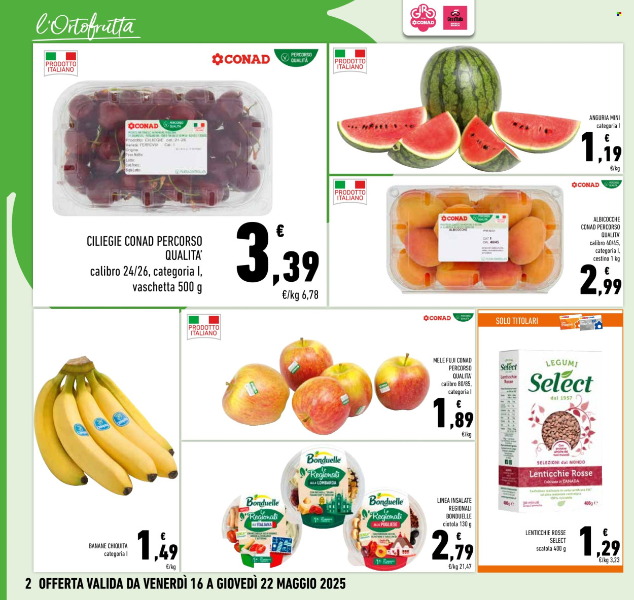 Volantino Conad - 16/5/2025 - 22/5/2025. Pagina 1