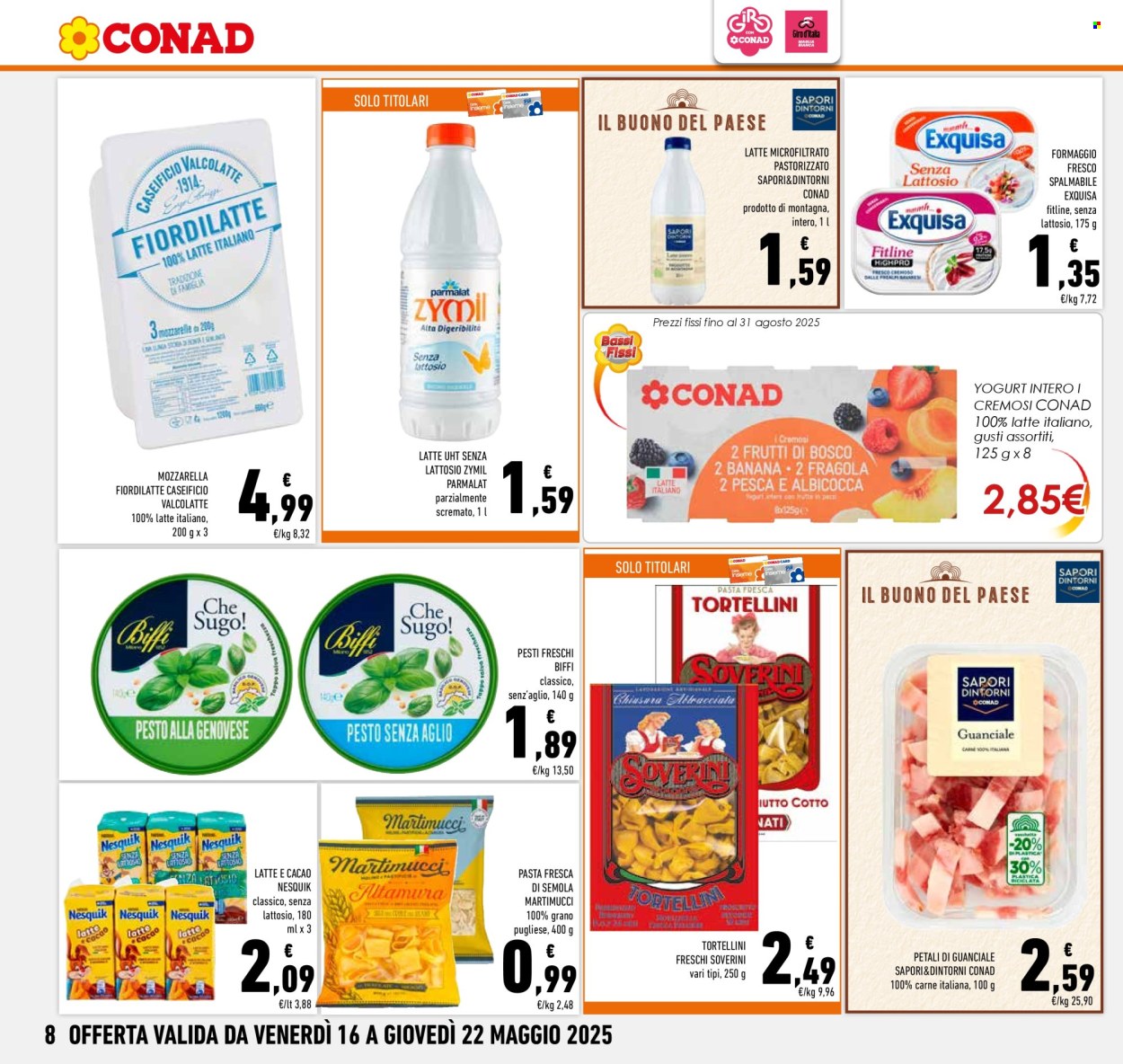 Volantino Conad - 16/5/2025 - 22/5/2025. Pagina 1