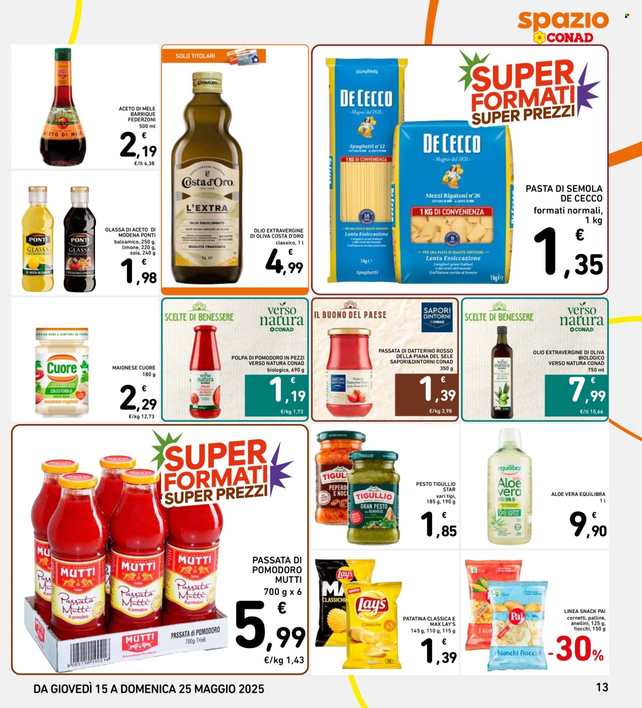 Volantino Spazio Conad - 15/5/2025 - 25/5/2025. Pagina 1